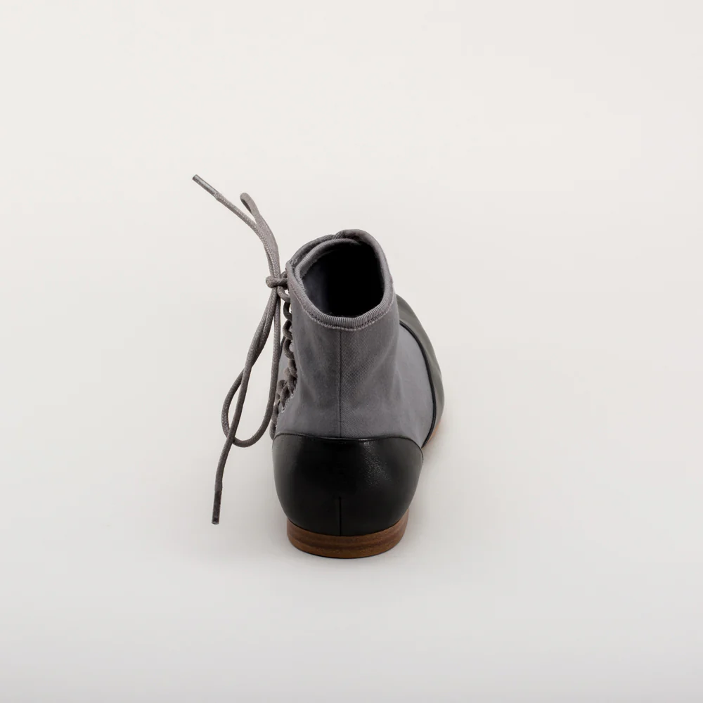 Keckley Victorian Side-Lace Boots (Grey/Black) - Image 8
