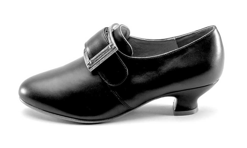 Kensington 18th Century Leather Shoes (Black) - Image 13