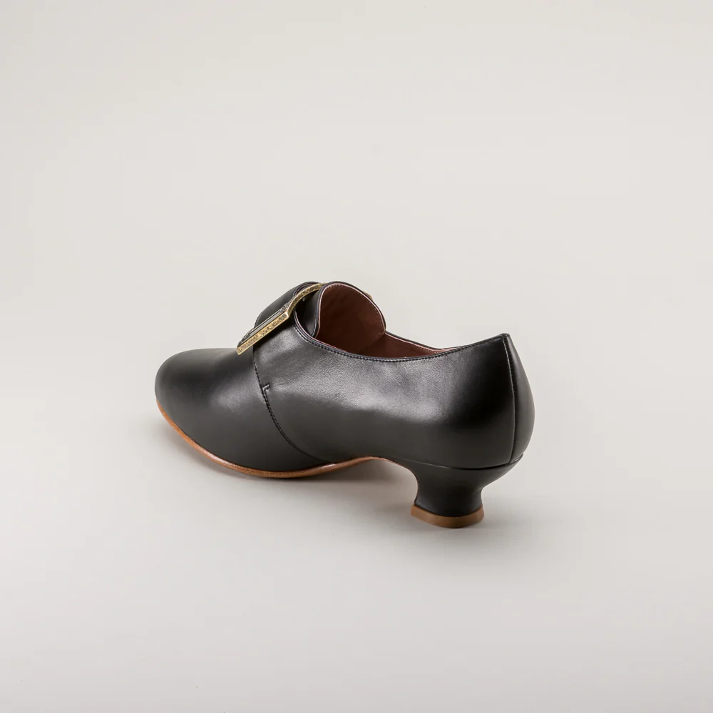 Kensington 18th Century Leather Shoes (Black) - Image 8