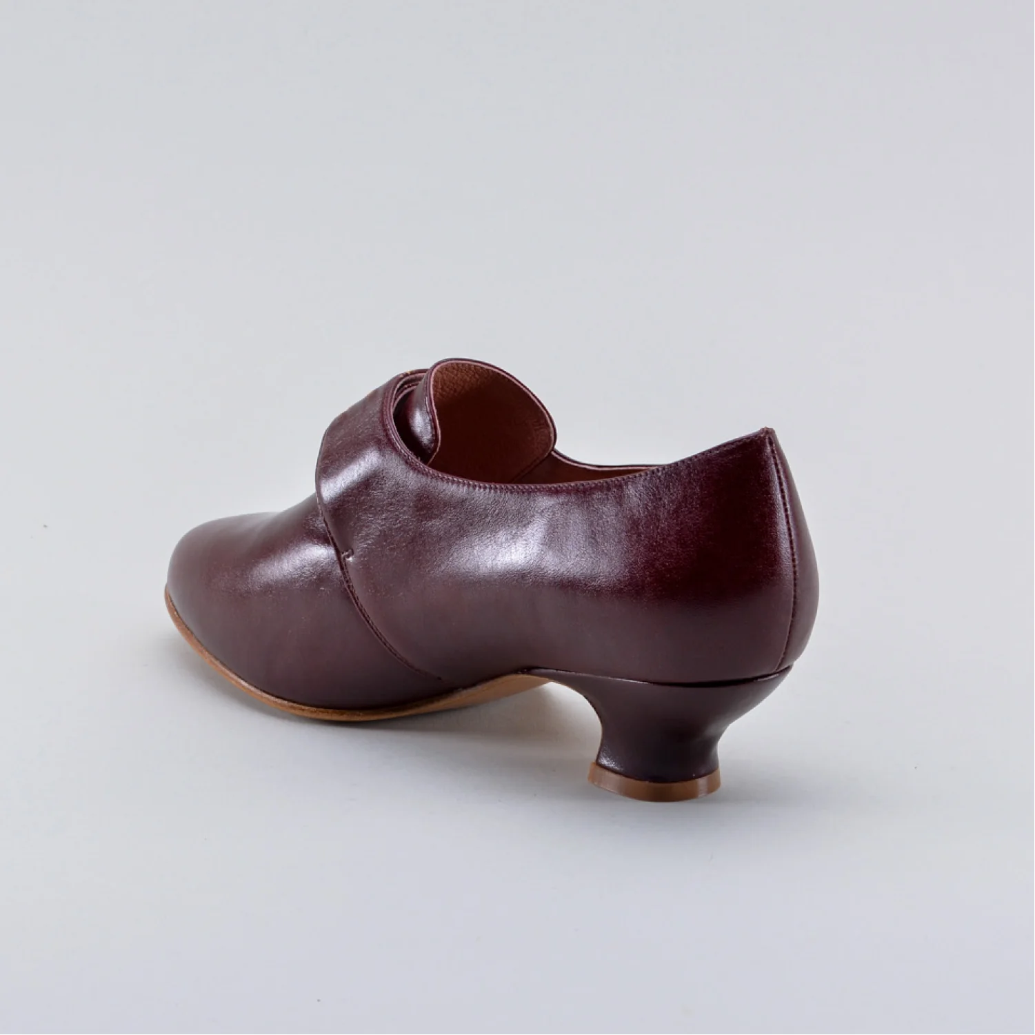 Kensington 18th Century Leather Shoes Wide (Bordeaux) - Image 12