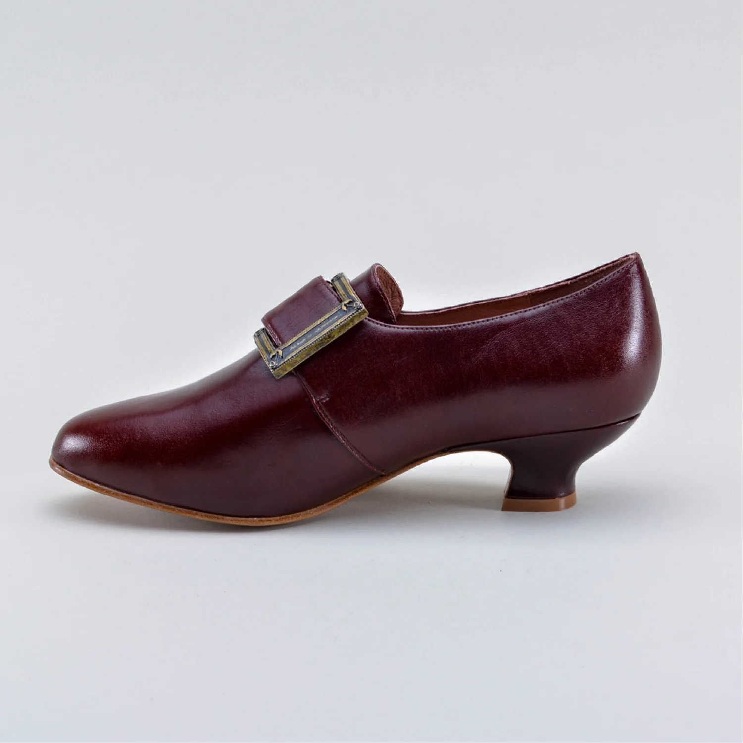 Kensington 18th Century Leather Shoes (Bordeaux) - Image 13