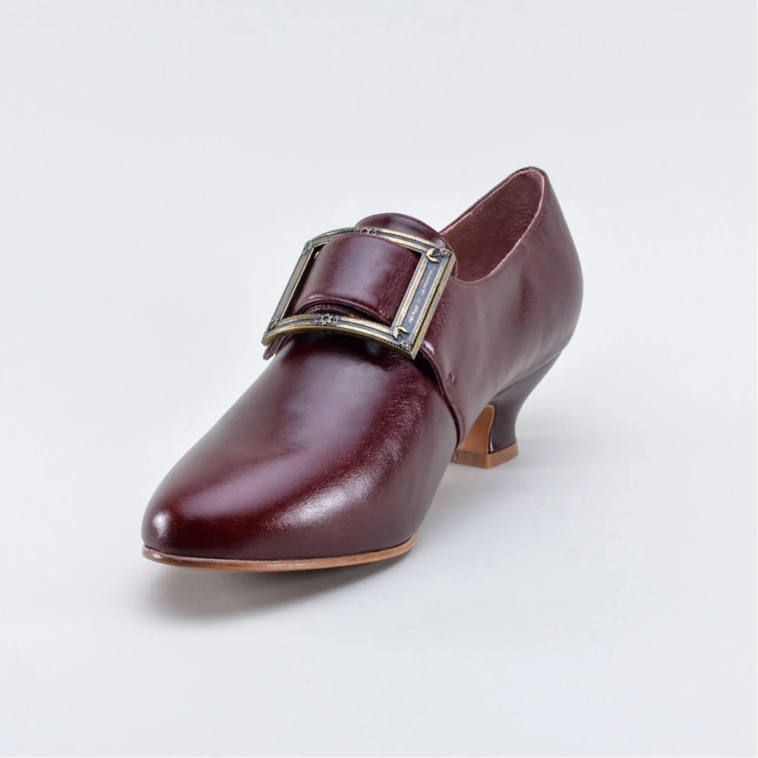Kensington 18th Century Leather Shoes (Bordeaux) - Image 15