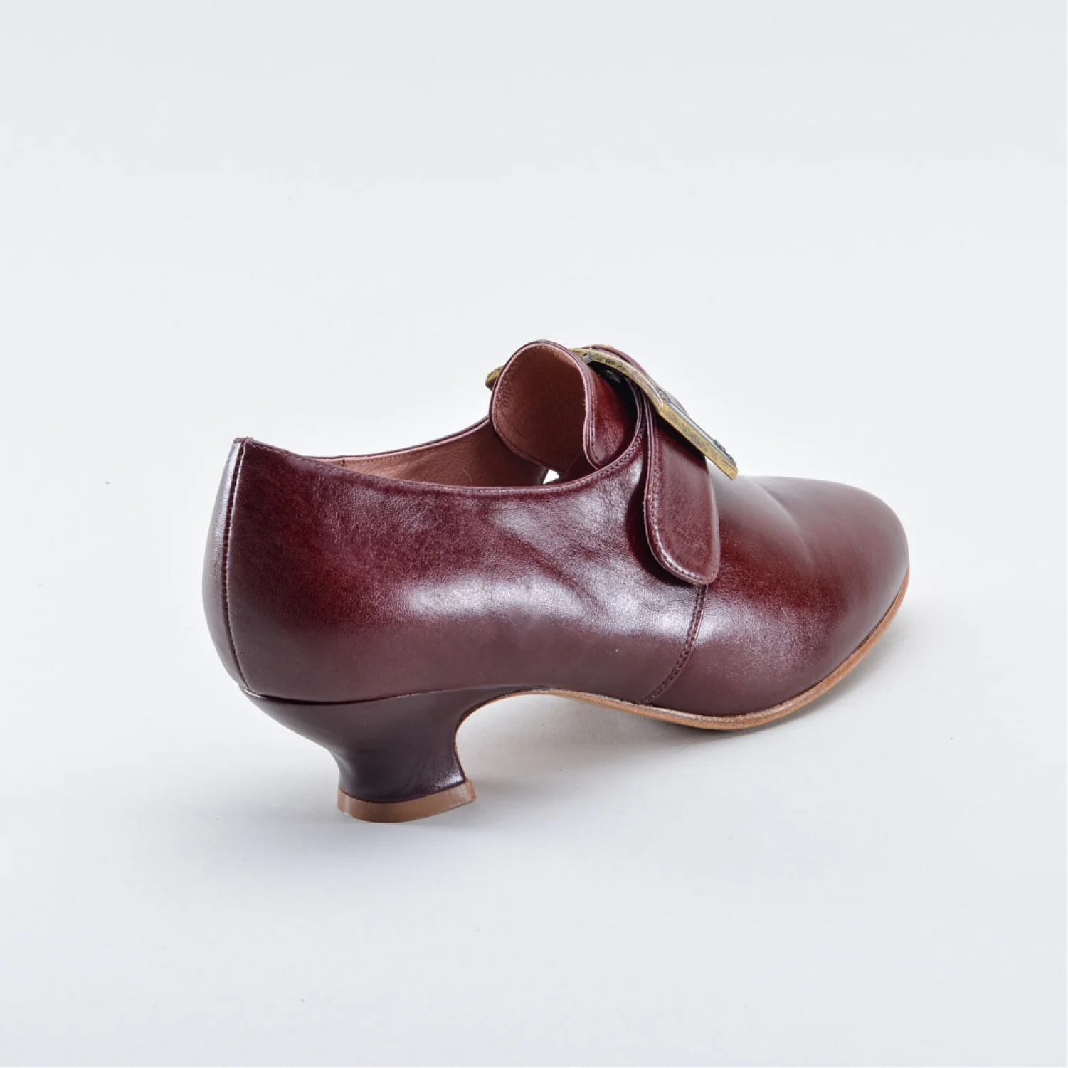 Kensington 18th Century Leather Shoes (Bordeaux) - Image 8