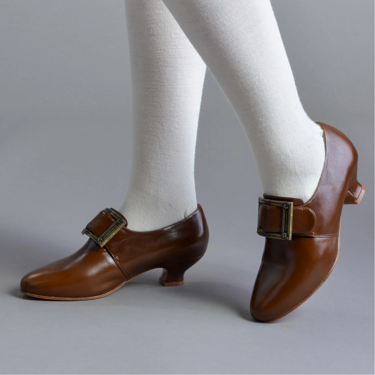 Kensington 18th Century Leather Shoes (Walnut) - Image 2