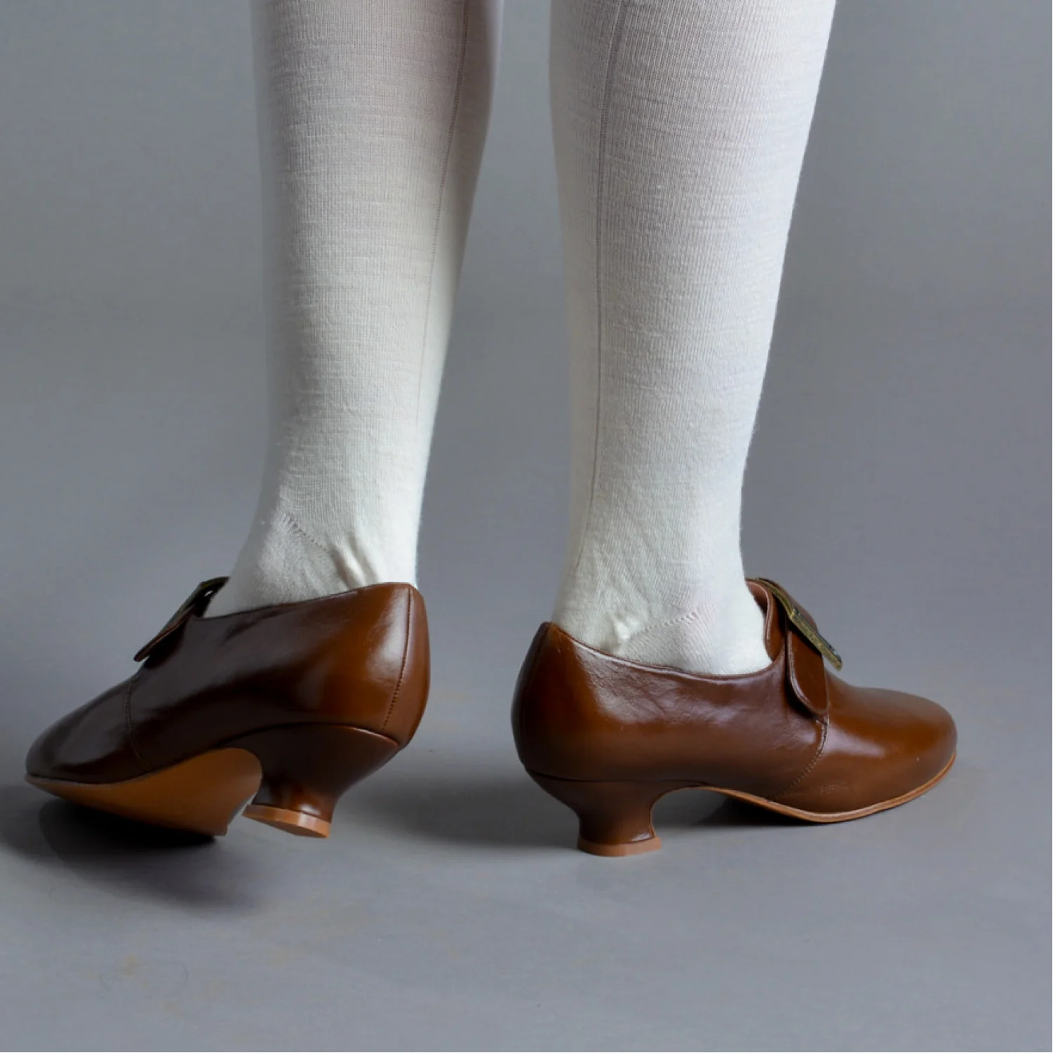 Kensington 18th Century Leather Shoes (Walnut) - Image 3