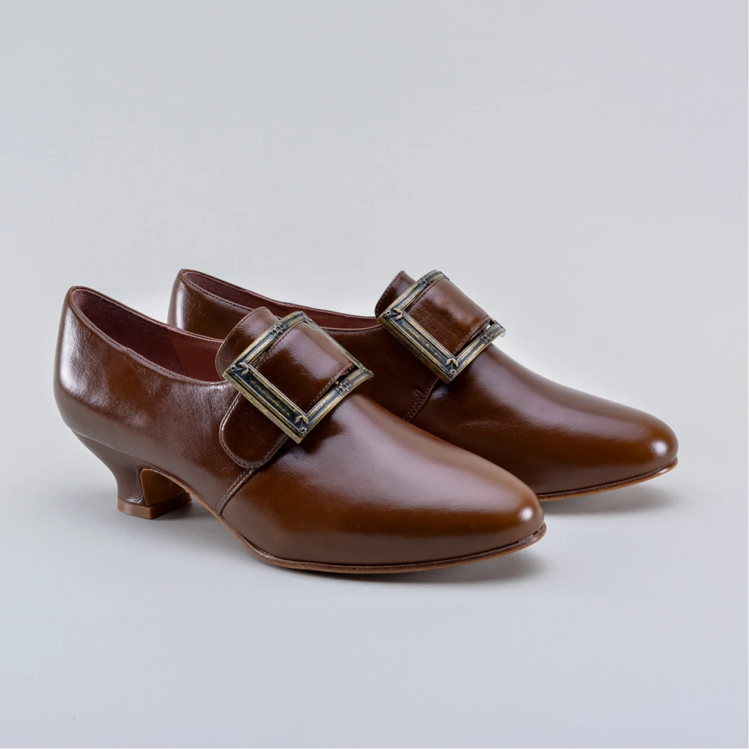 Kensington 18th Century Leather Shoes (Walnut) - Image 4