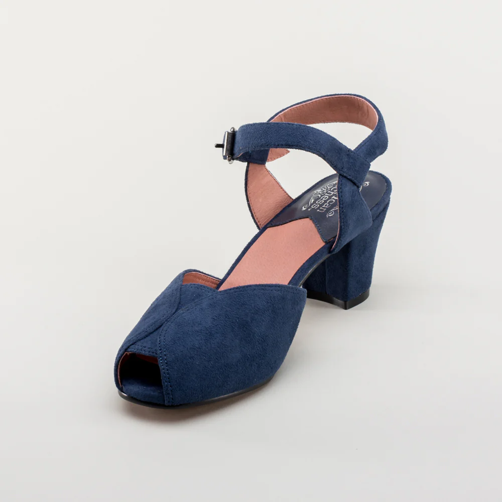Lido Vintage Sandals (Navy) - Image 11
