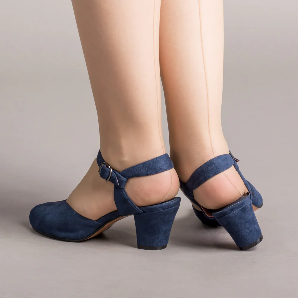 Lido Vintage Sandals (Navy) - Image 3