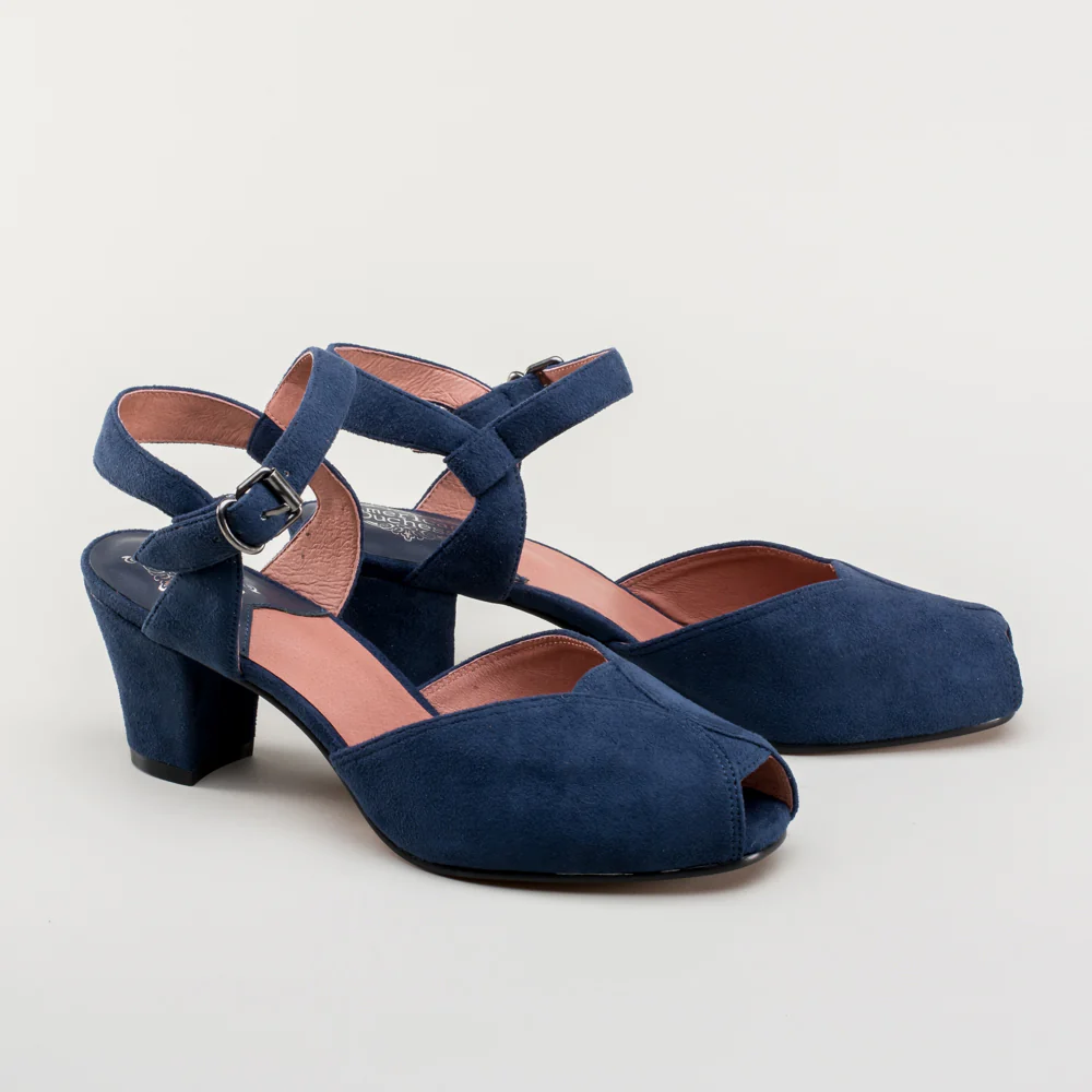 Lido Vintage Sandals (Navy) - Image 4