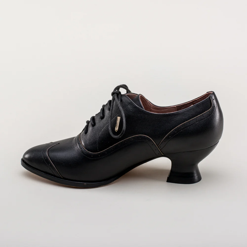 Londoner Edwardian Oxfords Wide (Black) - Image 10