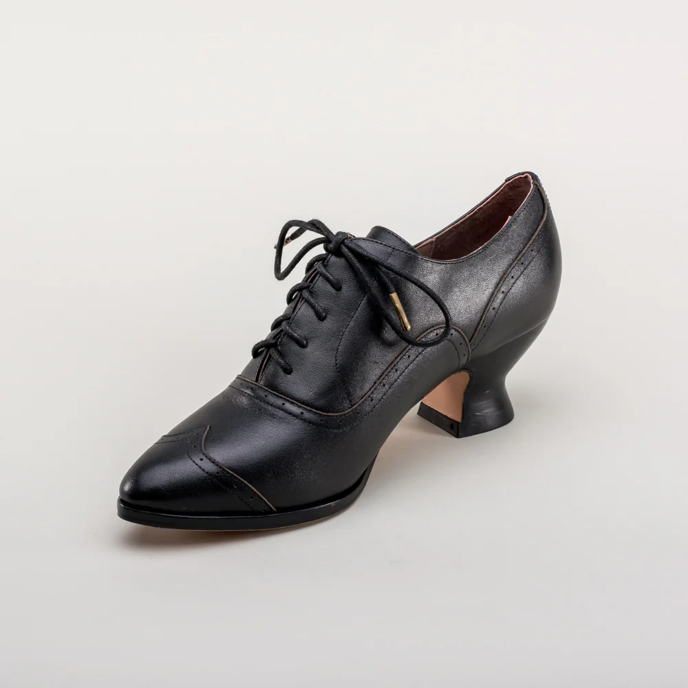 Londoner Edwardian Oxfords Wide (Black) - Image 11