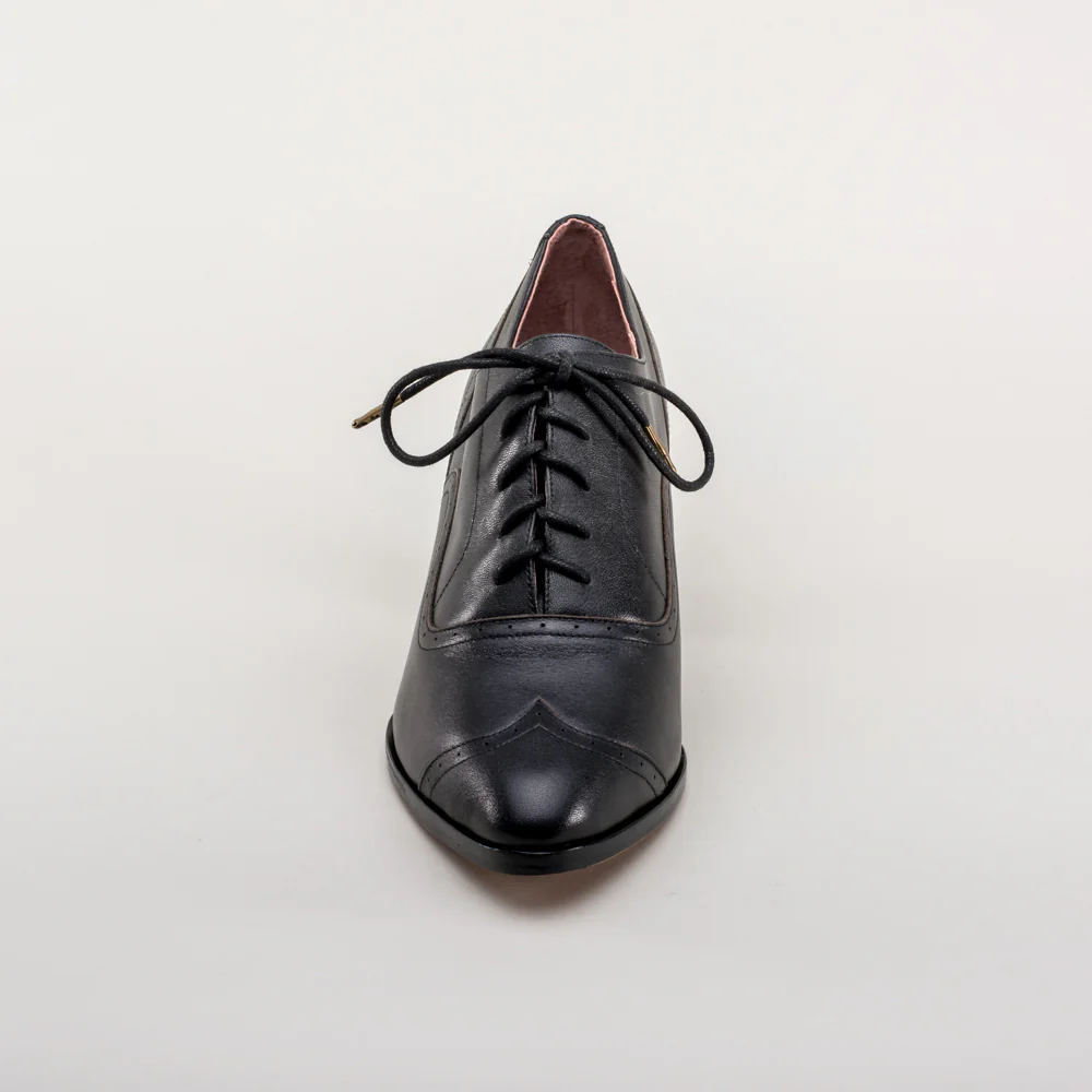 Londoner Edwardian Oxfords Wide (Black) - Image 12