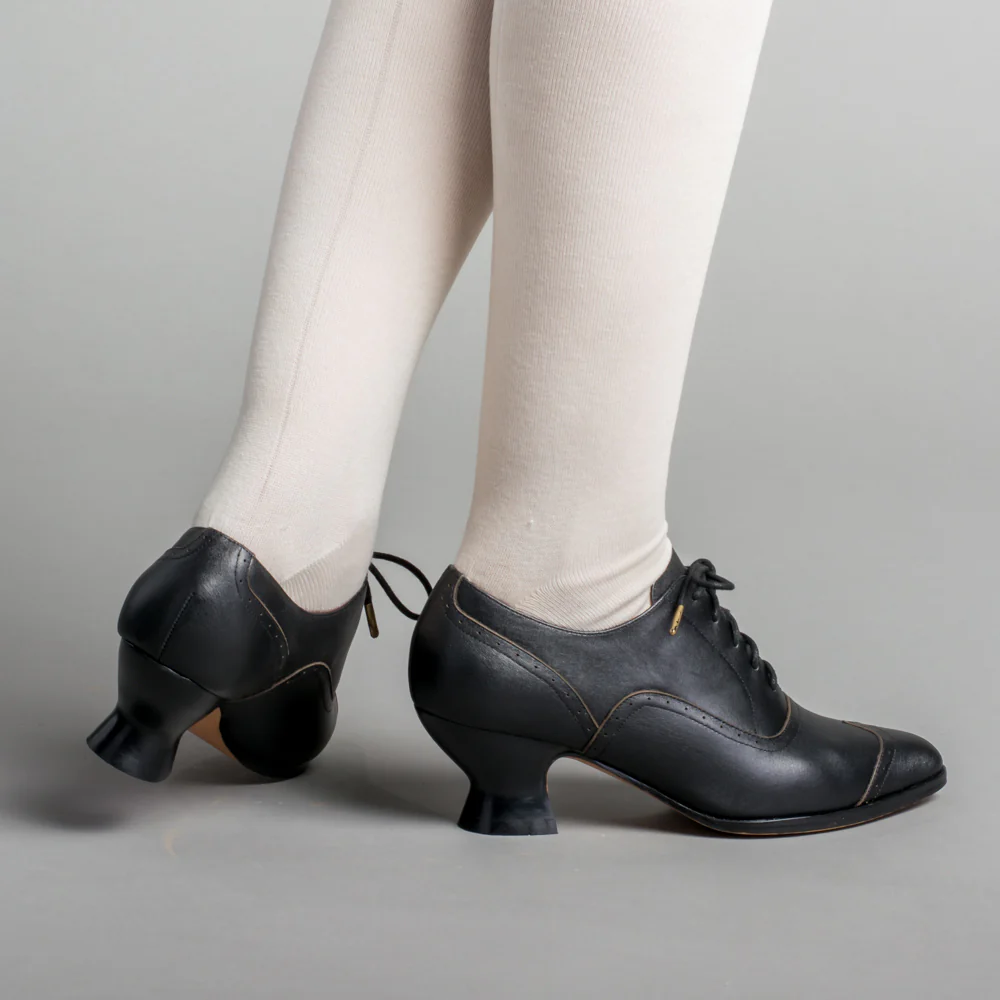 Londoner Edwardian Oxfords Wide (Black) - Image 3