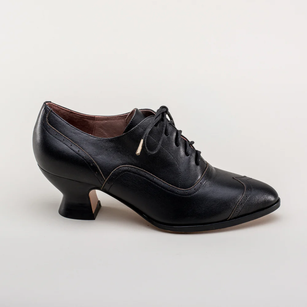 Londoner Edwardian Oxfords Wide (Black) - Image 6