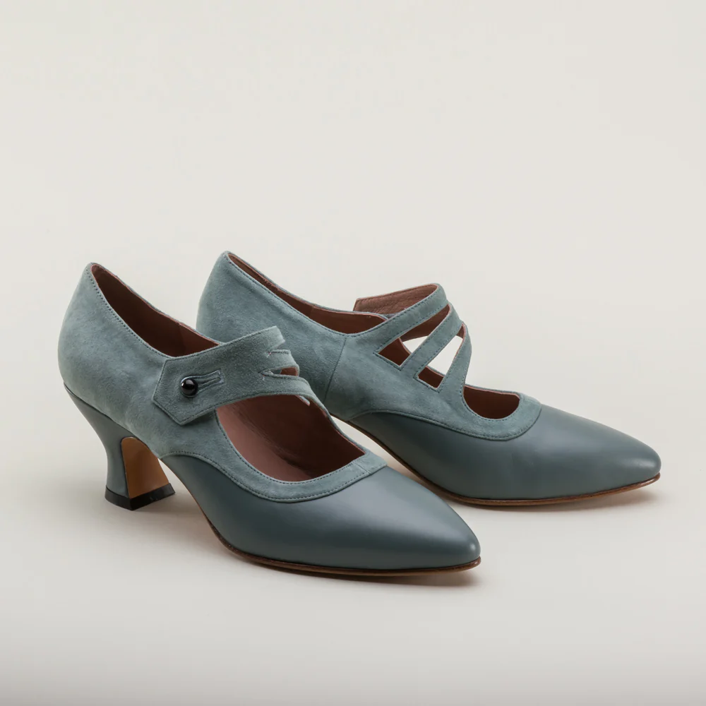 Mae Edwardian Shoes (French Blue) - Image 6
