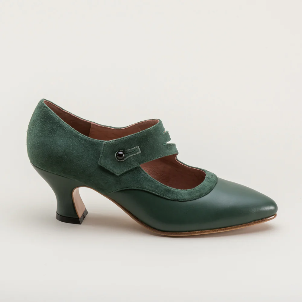 Mae Edwardian Shoes (Green) - Image 10