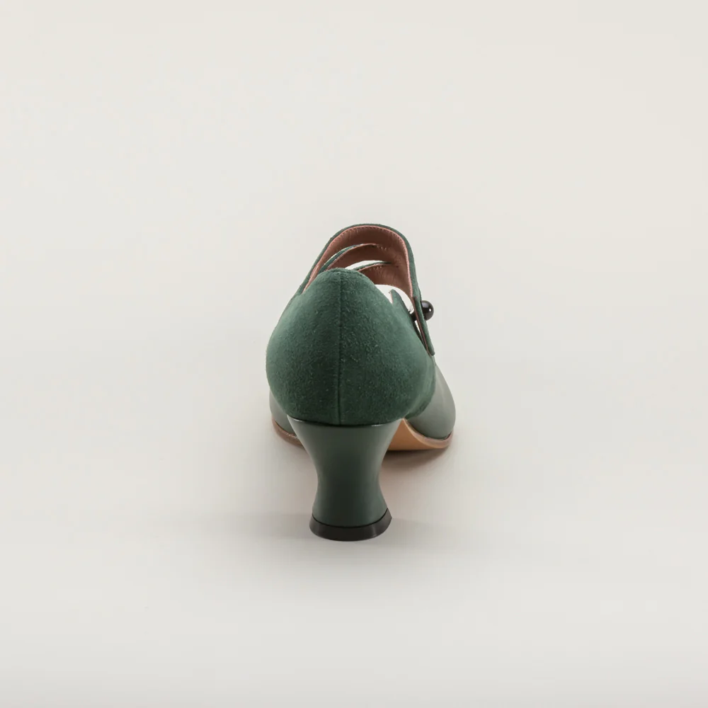 Mae Edwardian Shoes (Green) - Image 3