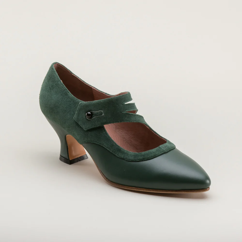 Mae Edwardian Shoes (Green) - Image 9
