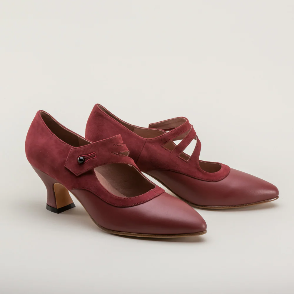 Mae Edwardian Shoes (Red) - Image 4