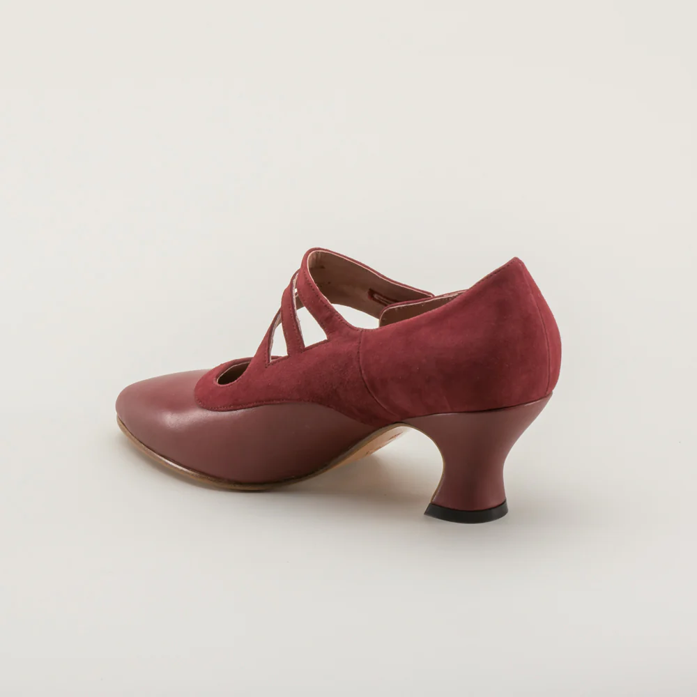 Mae Edwardian Shoes (Red) - Image 8