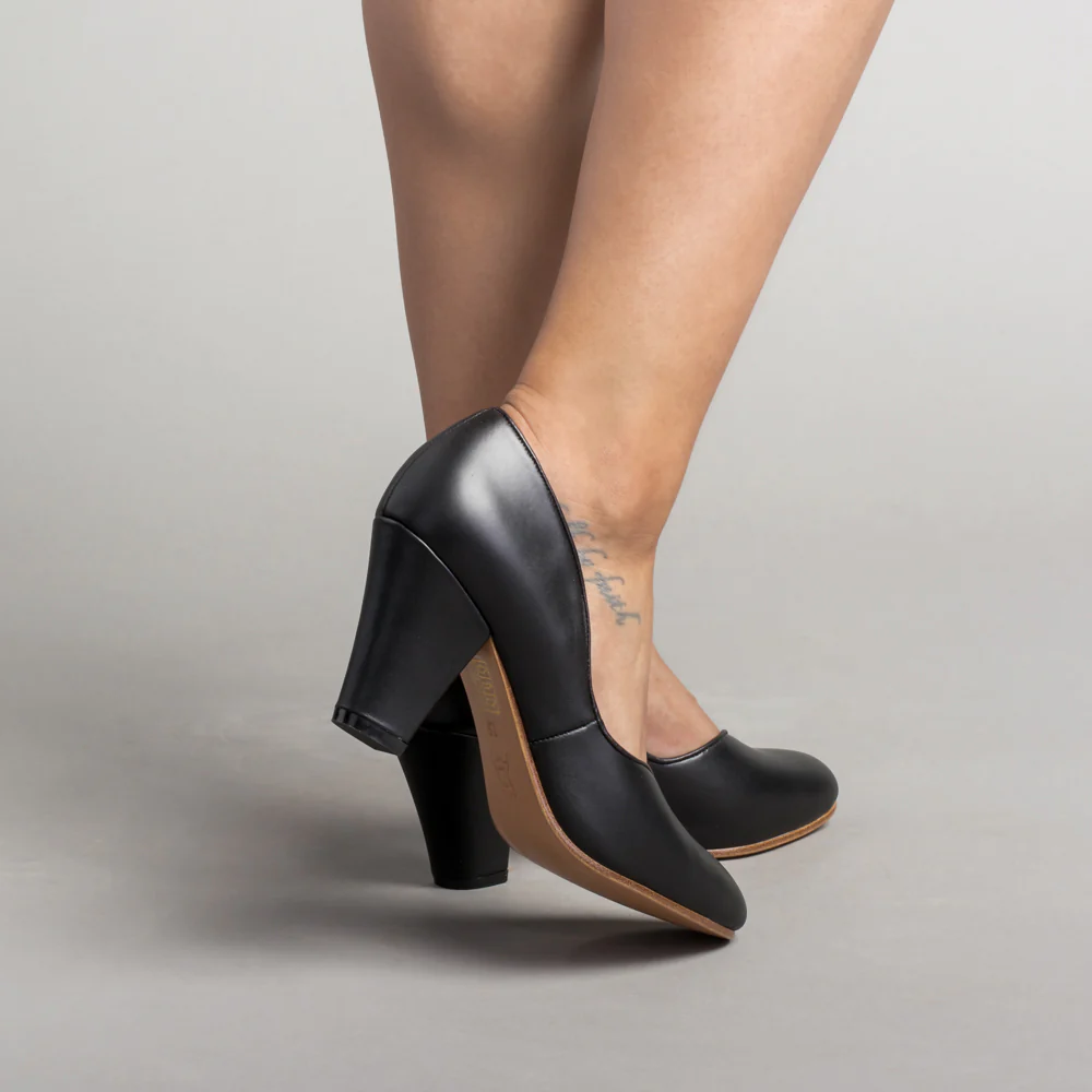 Marilyn Vintage Pumps (Black) - Image 3
