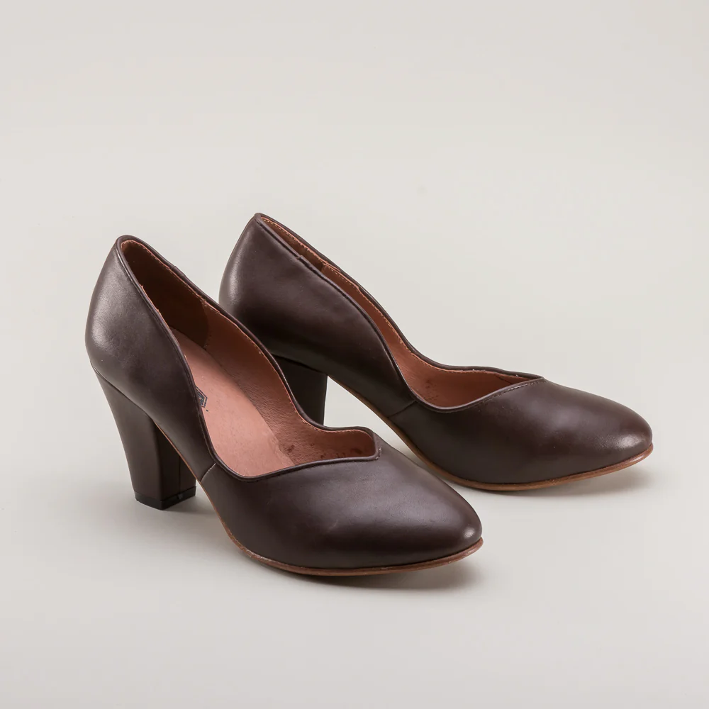 Marilyn Vintage Pumps (Brown) - Image 3