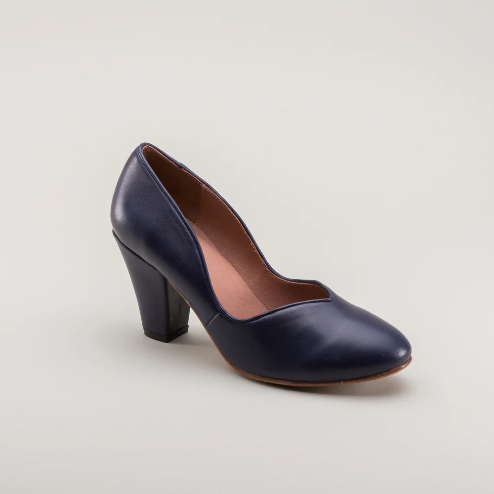 Marilyn Vintage Pumps (Navy Blue) - Image 5