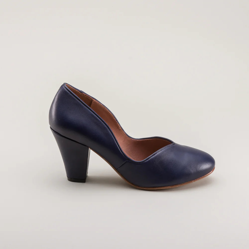 Marilyn Vintage Pumps (Navy Blue) - Image 6
