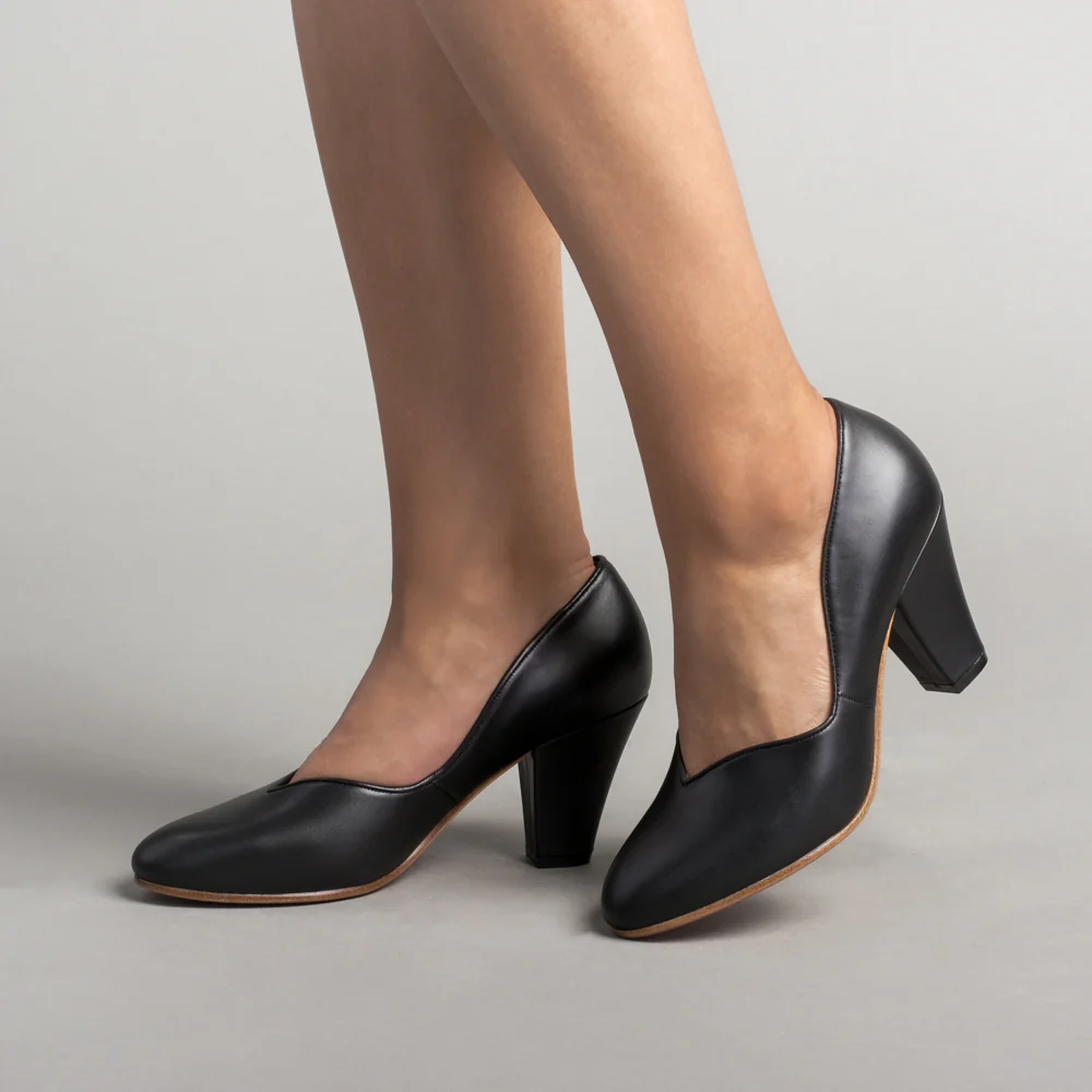Marilyn Vintage Pumps Wide (Black) - Image 2