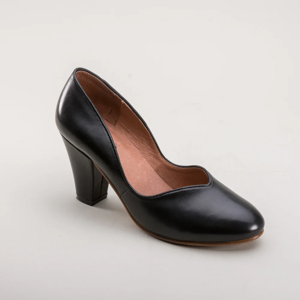 Marilyn Vintage Pumps Wide (Black) - Image 5