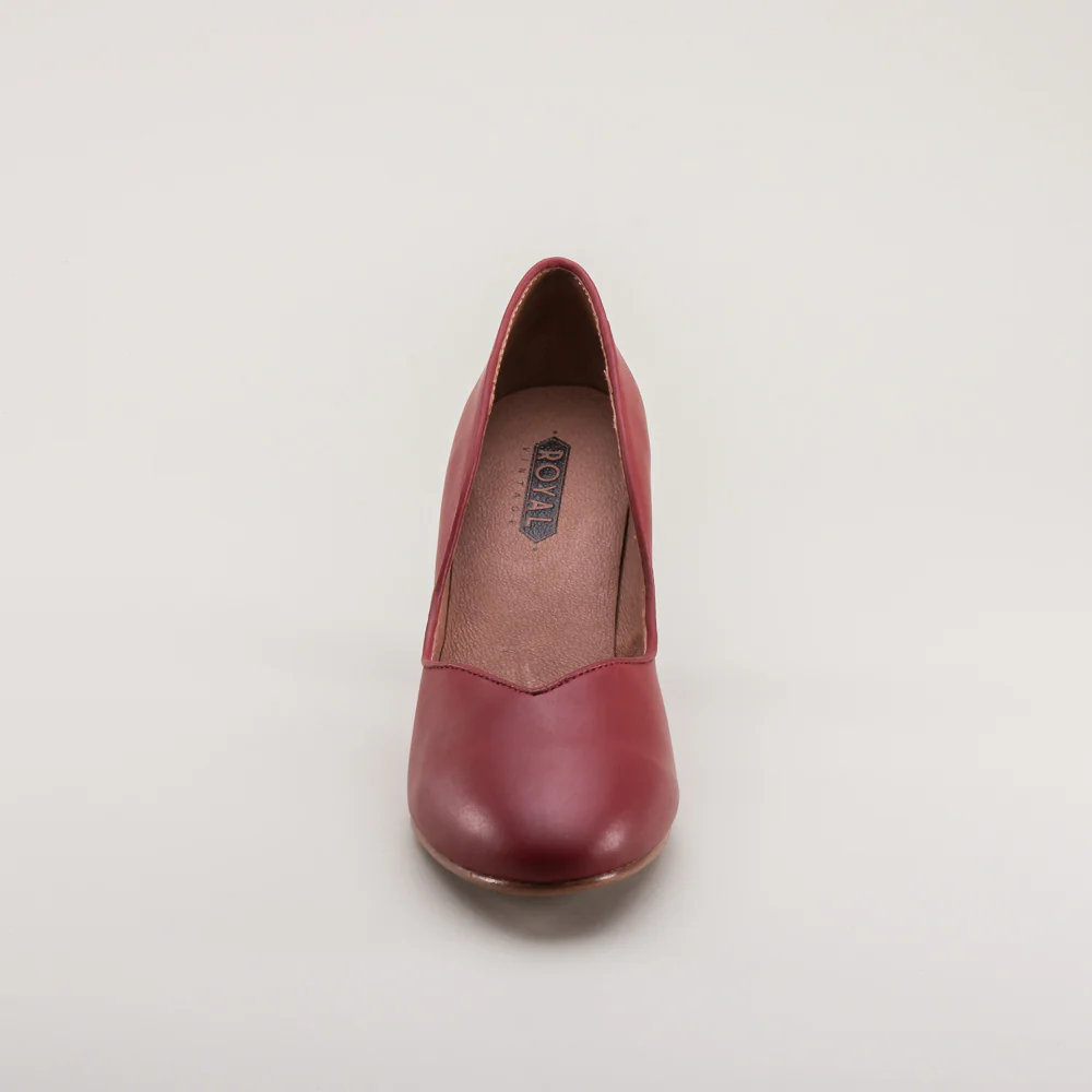 Marilyn Vintage Pumps Wide (Oxblood) - Image 12