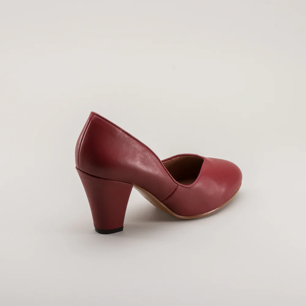 Marilyn Vintage Pumps Wide (Oxblood) - Image 7