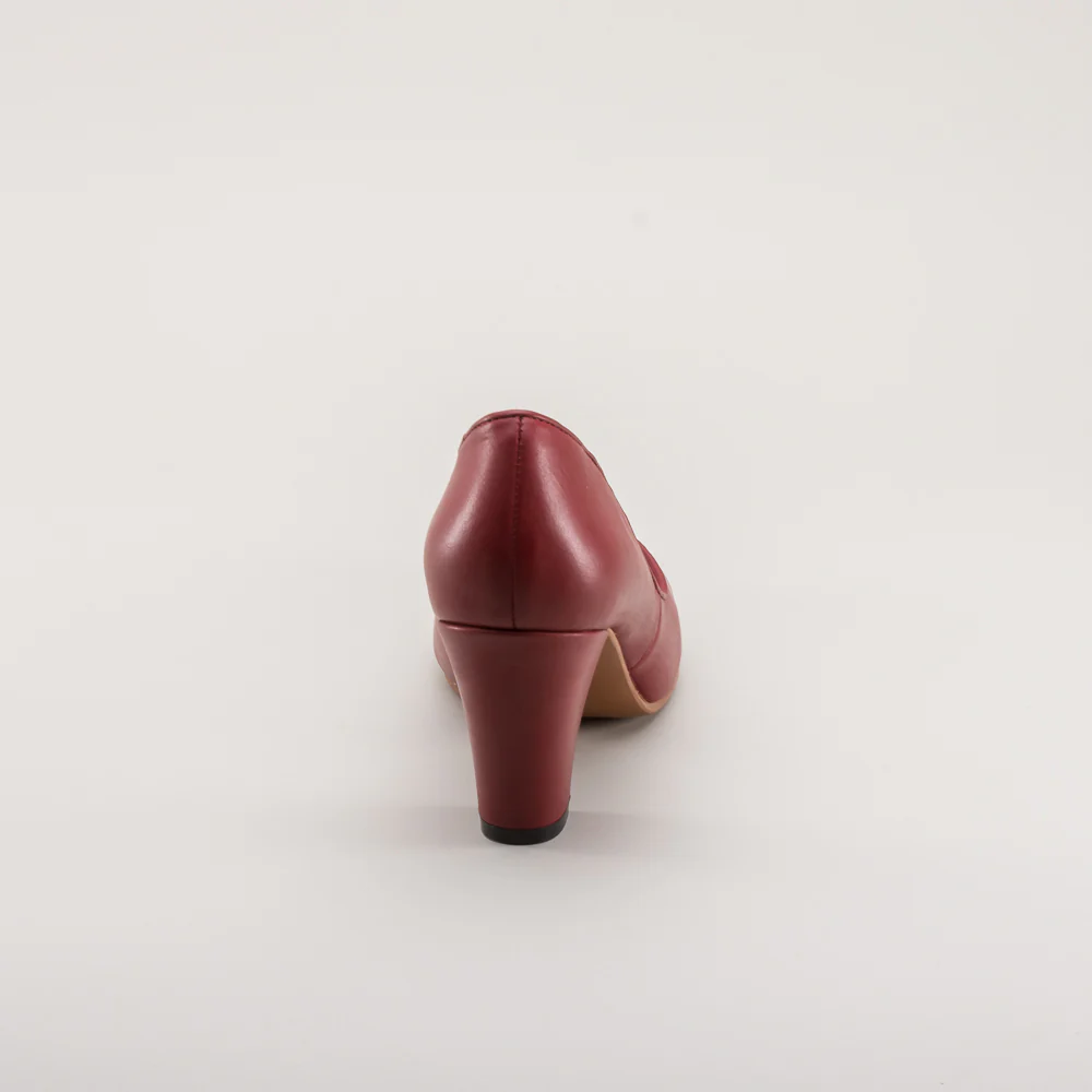 Marilyn Vintage Pumps Wide (Oxblood) - Image 8