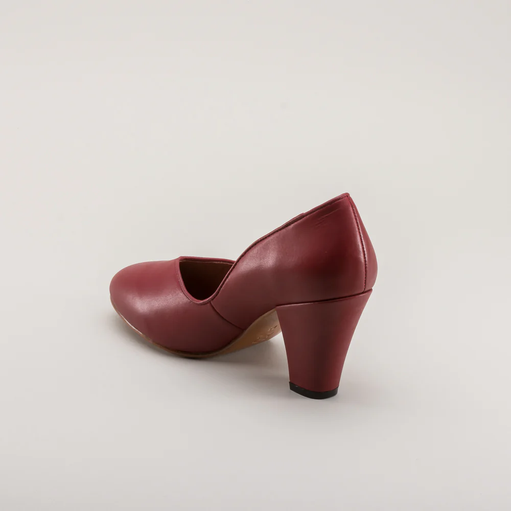 Marilyn Vintage Pumps Wide (Oxblood) - Image 9