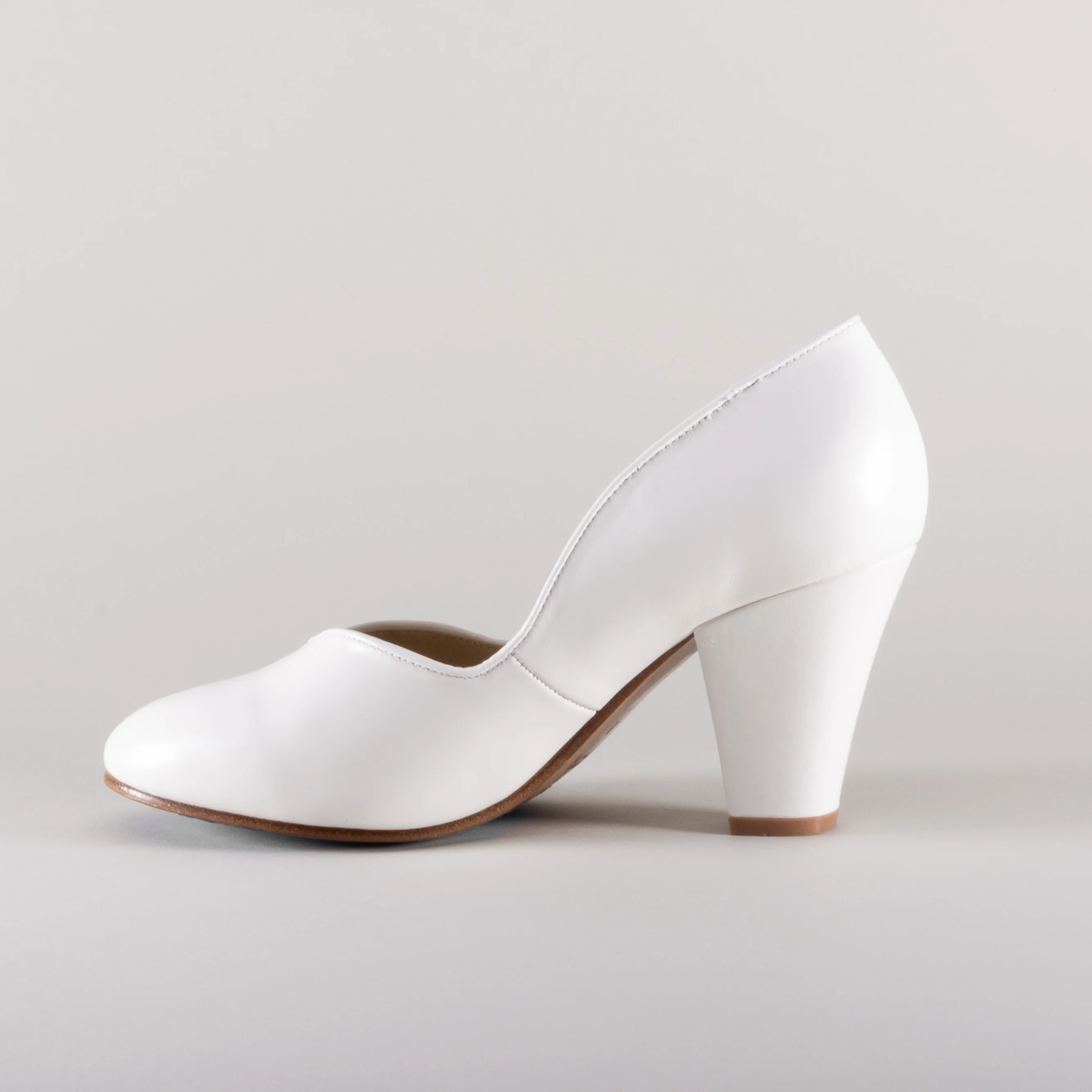 Marilyn Vintage Pumps Wide (Soft Ivory) - Image 4