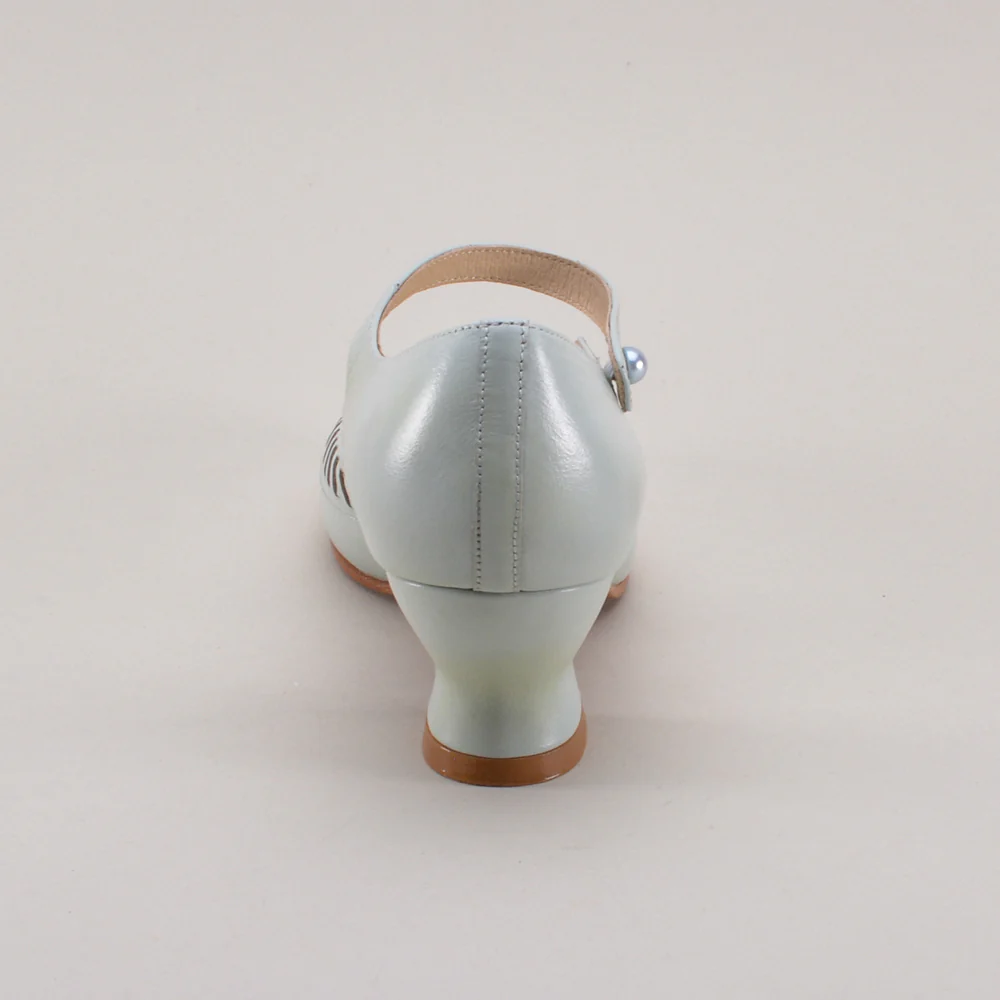 Marjorie 1920s Shoes (Blue Mist) - Image 8