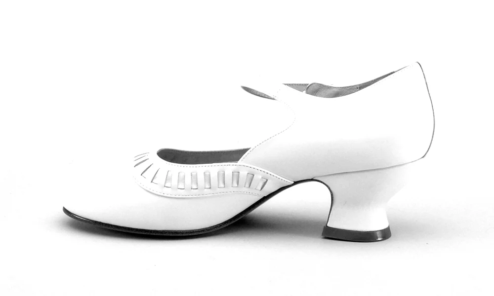 Marjorie 1920s Shoes (Soft White) - Image 12