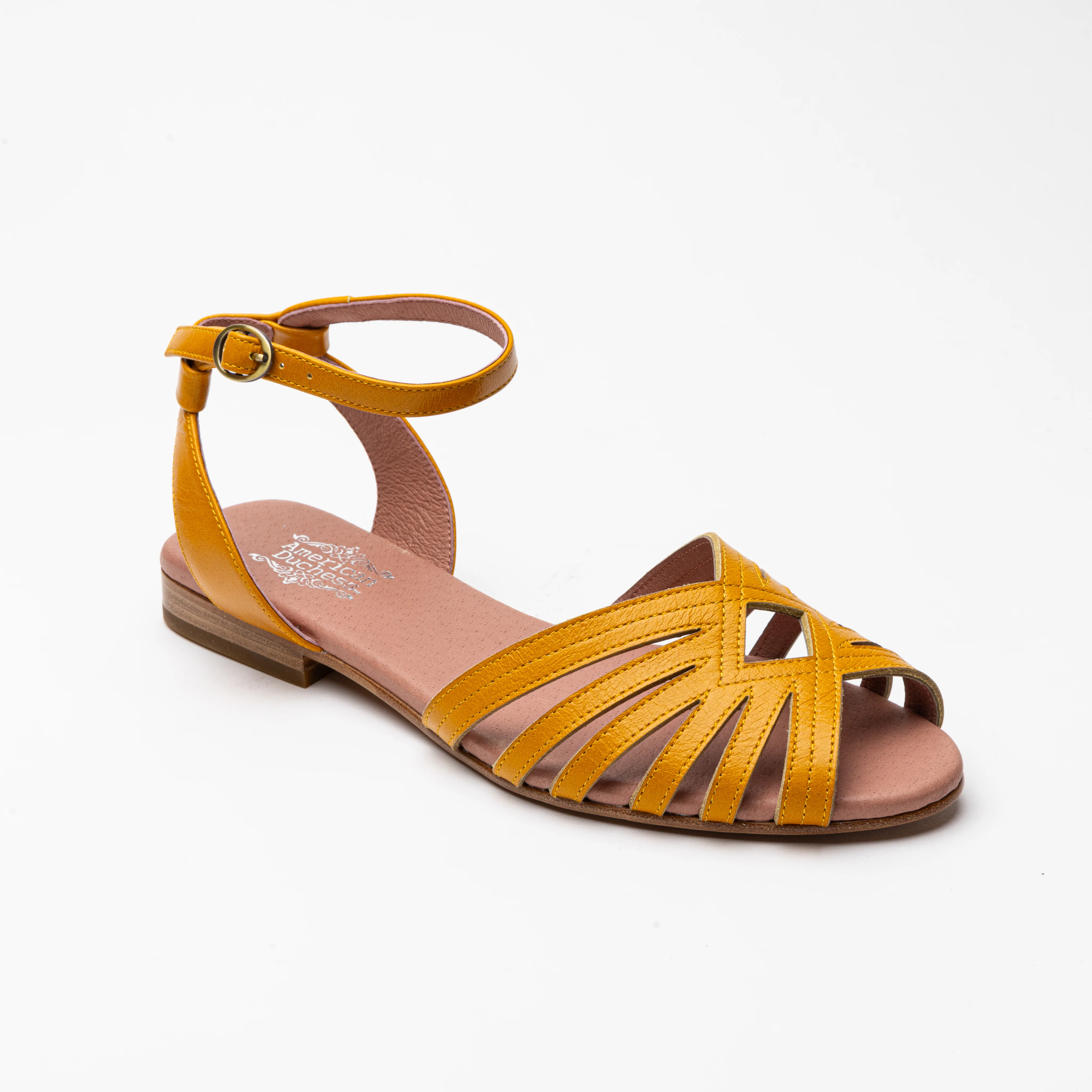 Marta Vintage Sandals (Goldenrod Yellow) - Image 3