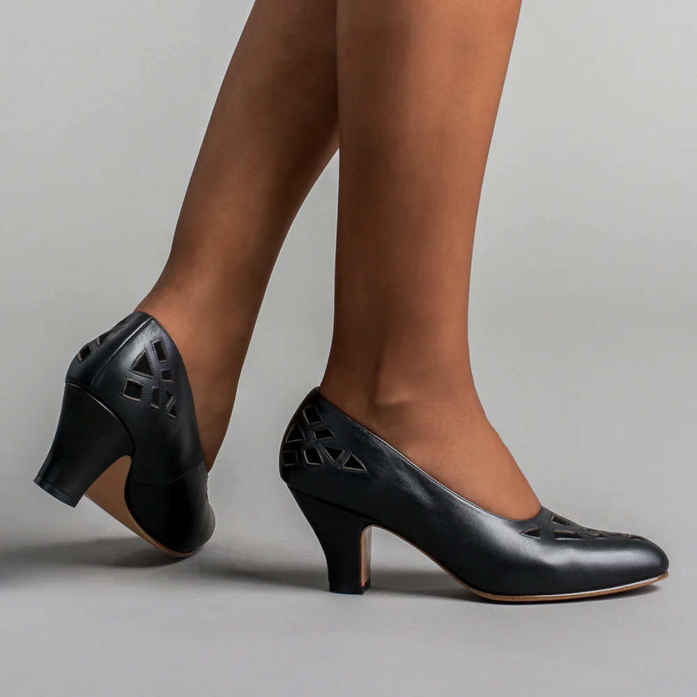 Meme Vintage Pumps (Black) - Image 3