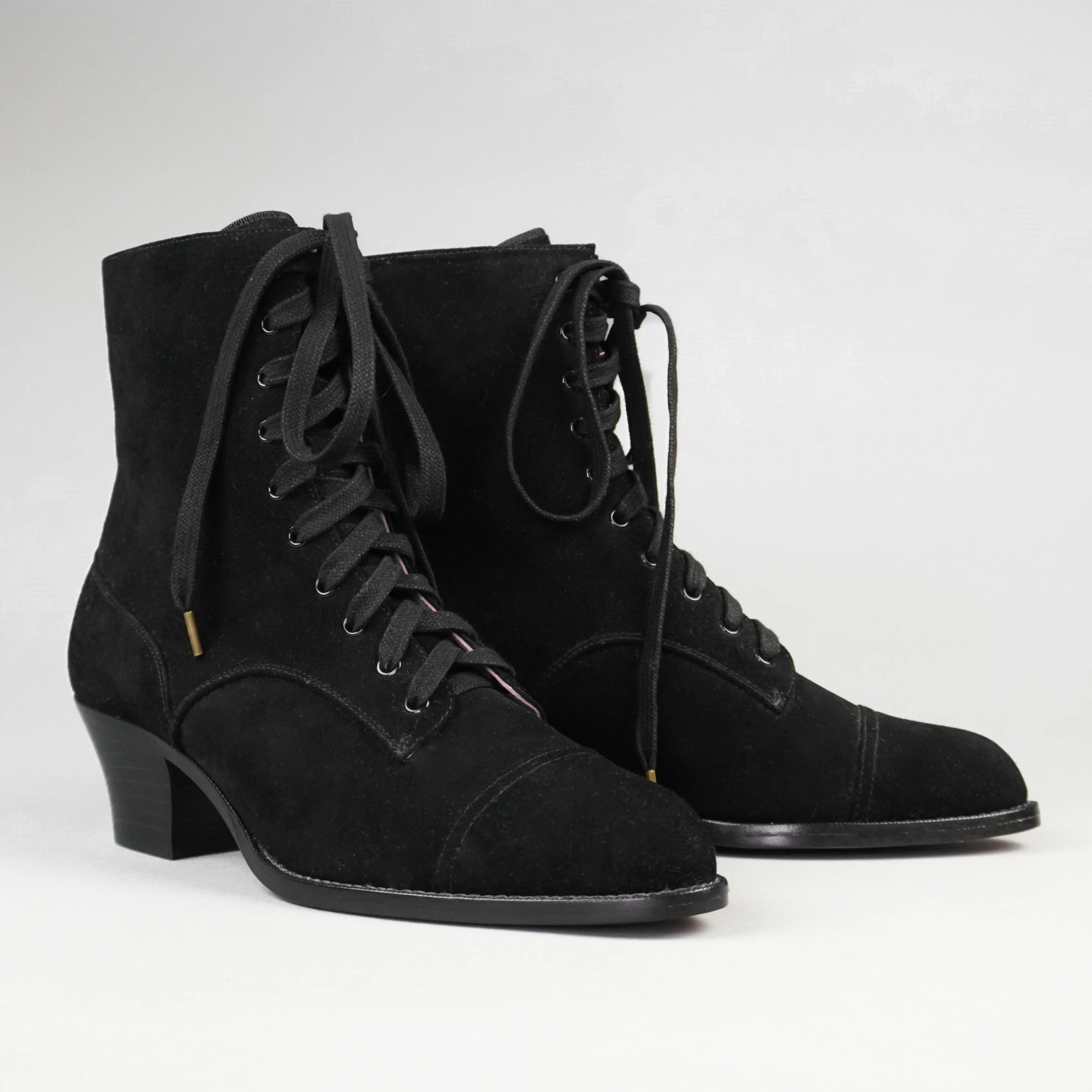 Paris Boots Wide (Black Suede) - Image 4