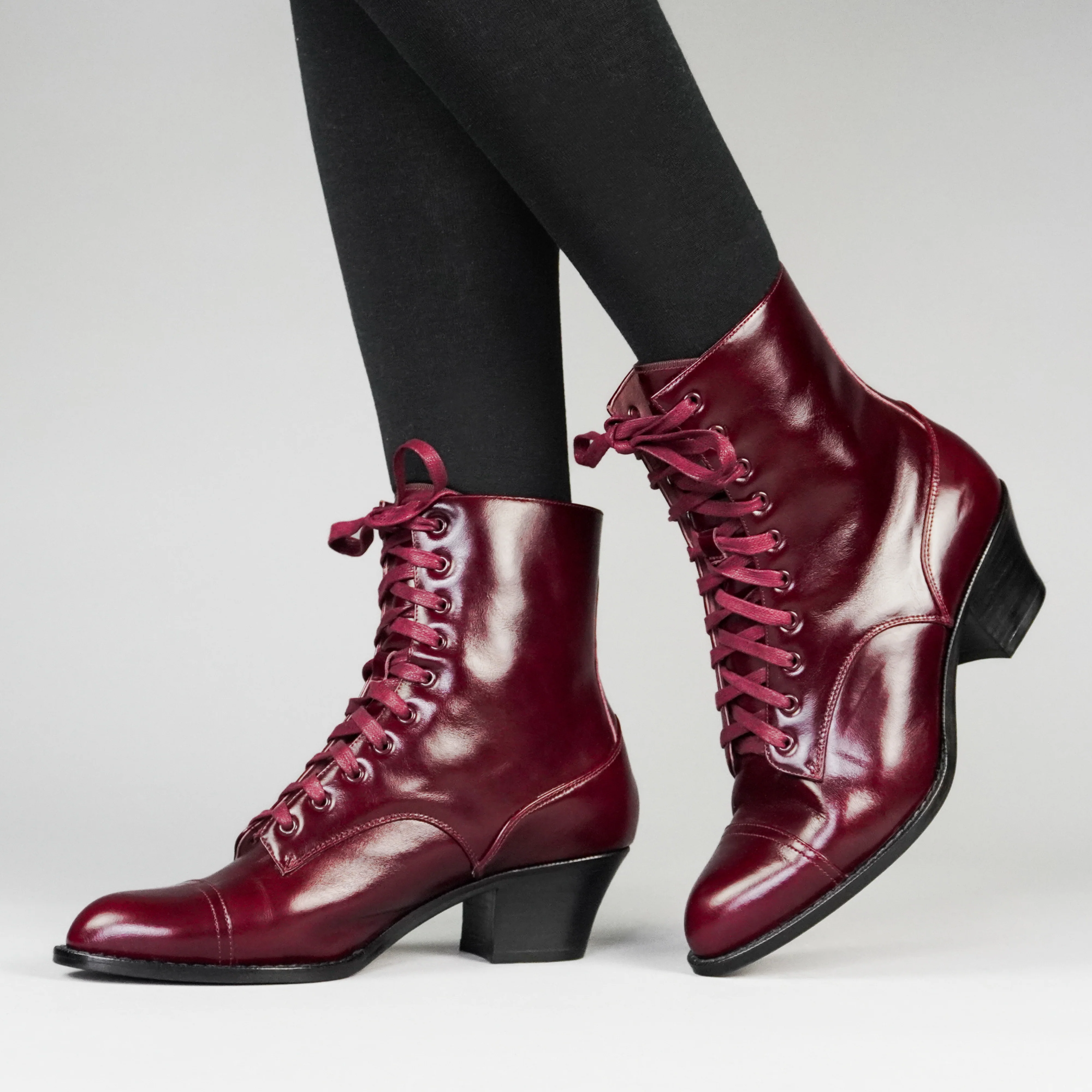 Paris Boots (Burgundy) - Image 3