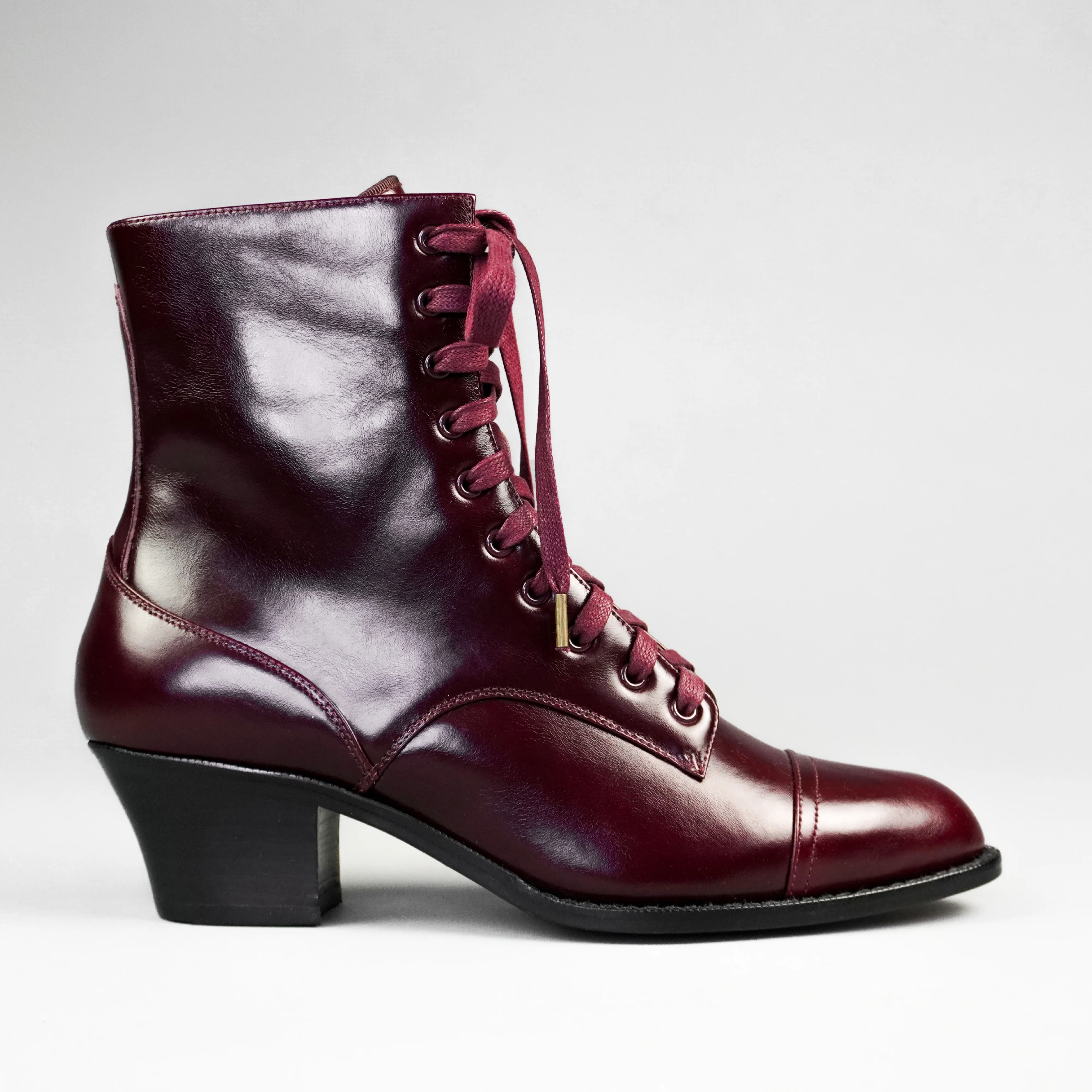 Paris Boots Wide (Burgundy) - Image 5