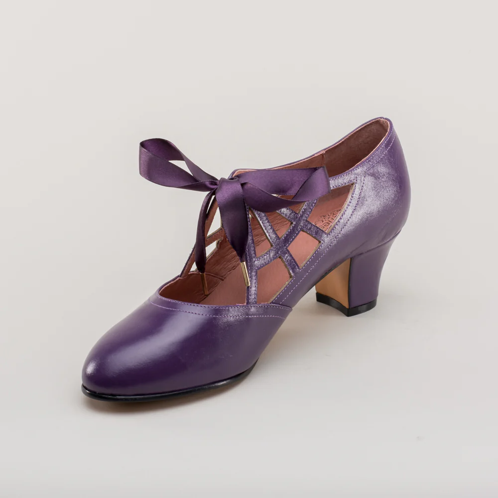 Parker Vintage Spiderweb Pumps (Purple) - Image 11