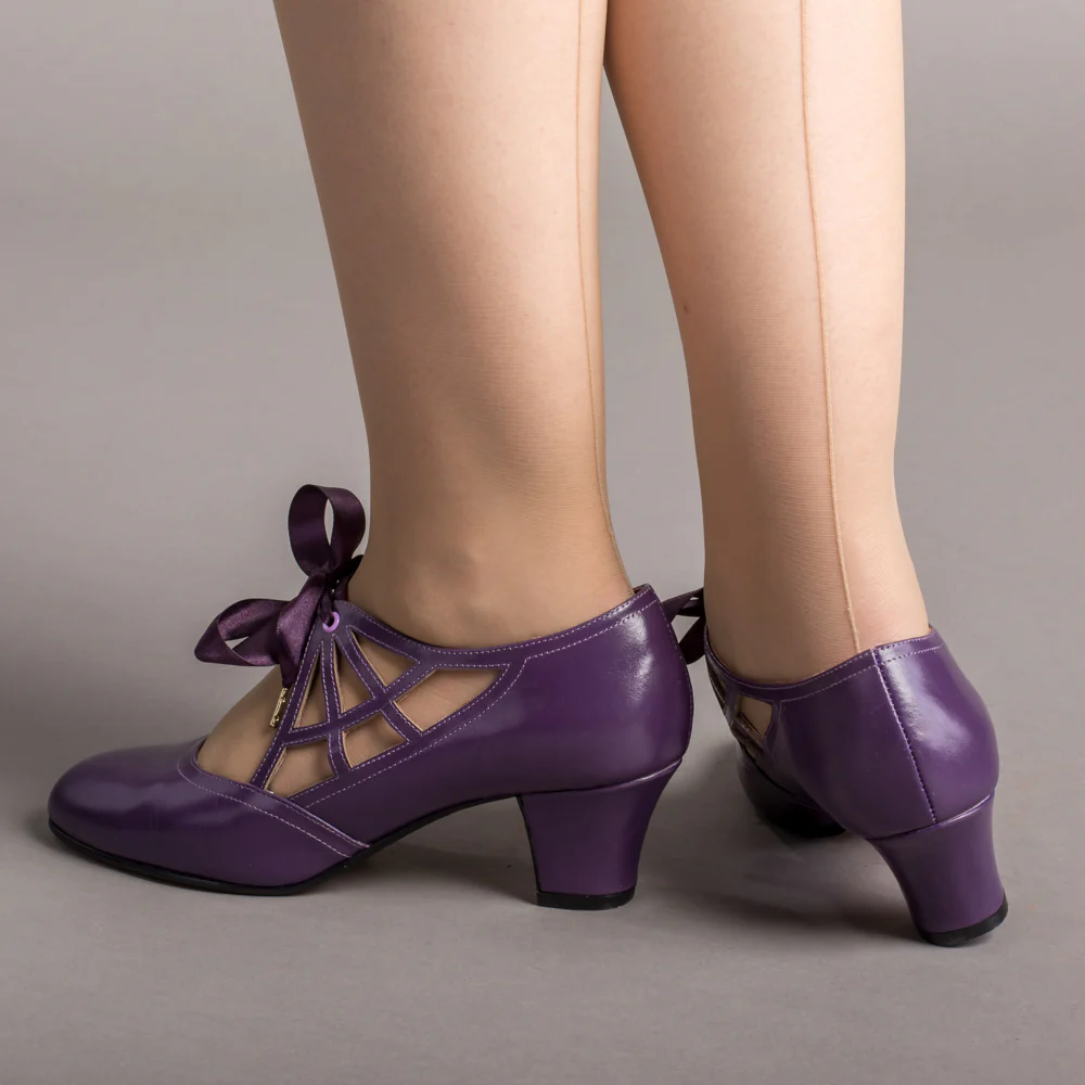 Parker Vintage Spiderweb Pumps (Purple) - Image 3