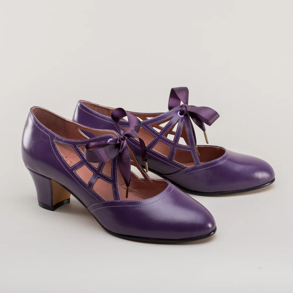 Parker Vintage Spiderweb Pumps (Purple) - Image 4