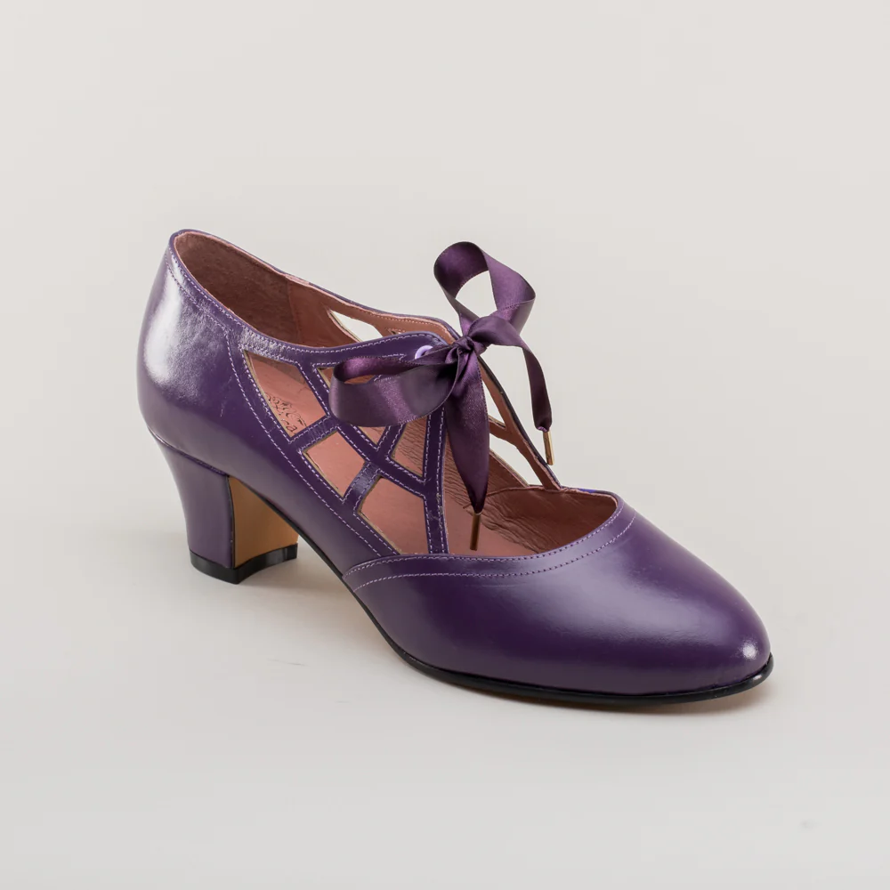Parker Vintage Spiderweb Pumps (Purple) - Image 5