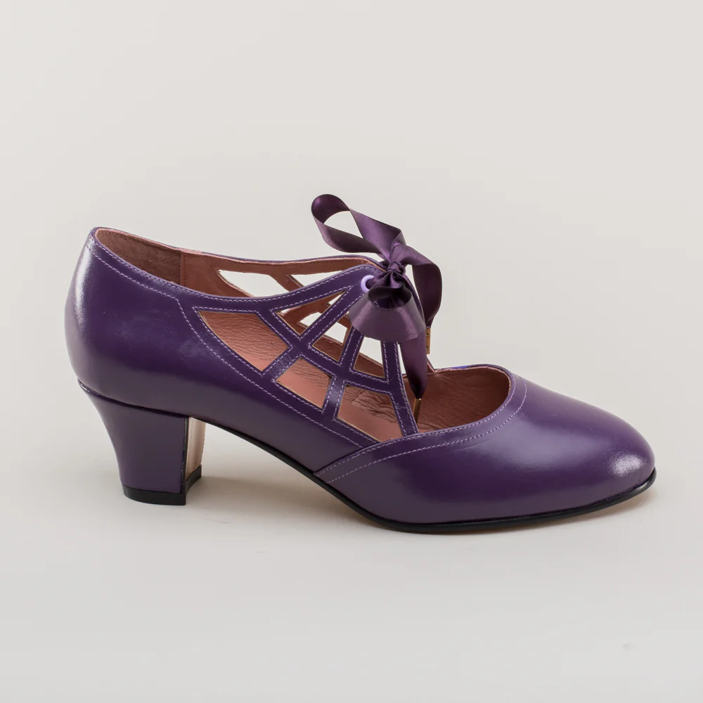 Parker Vintage Spiderweb Pumps (Purple) - Image 6