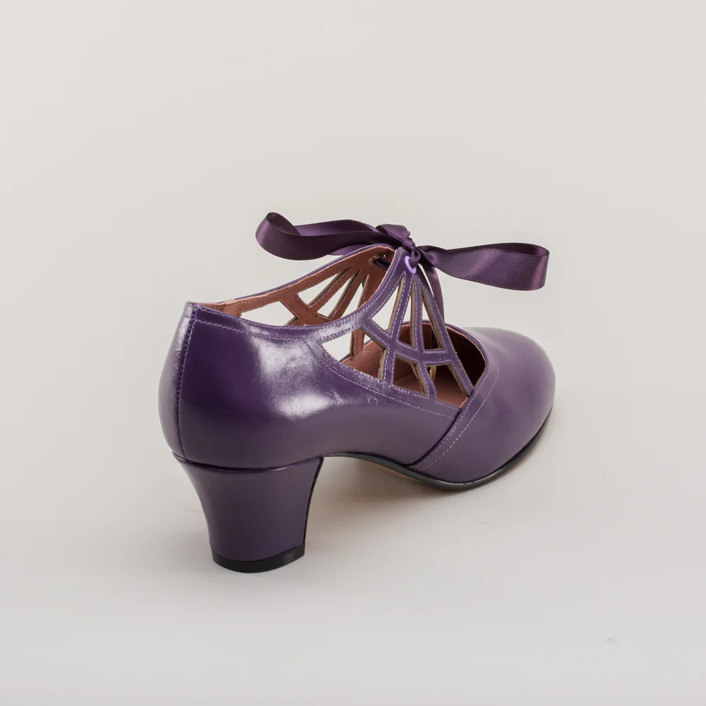 Parker Vintage Spiderweb Pumps (Purple) - Image 7