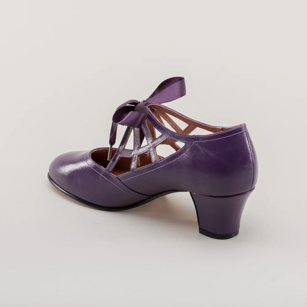 Parker Vintage Spiderweb Pumps (Purple) - Image 9