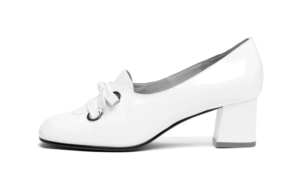 Pattie 1960s Shoes (White) - Image 5